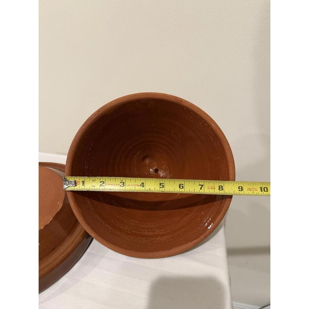 Moroccan Cooking Tagine Pot Tajine Lead Free Terra Cotta glazed Large 12" - Picture 10 of 12